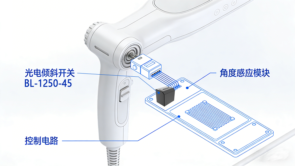 光电倾斜开关在美容仪器安全节造中的利用